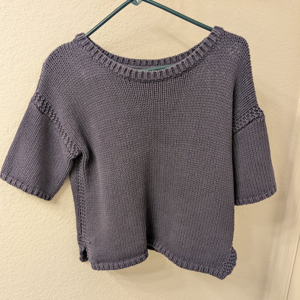 Poetry Cotton Tape Short Sleeve Sweater- rare color no longer sold